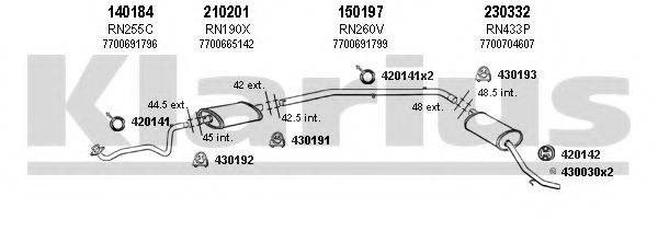 KLARIUS 720429E Система випуску ОГ