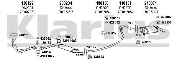 KLARIUS 720453E Система випуску ОГ