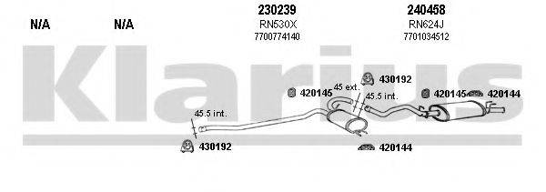 KLARIUS 720587E Система випуску ОГ