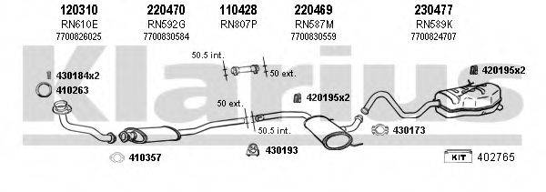 KLARIUS 720951E Система випуску ОГ