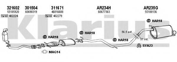 KLARIUS 030298U Система випуску ОГ