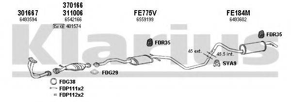 KLARIUS 360846U Система випуску ОГ