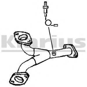 KLARIUS 301756 Труба вихлопного газу