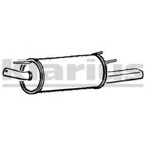 KLARIUS GM261T Глушник вихлопних газів кінцевий