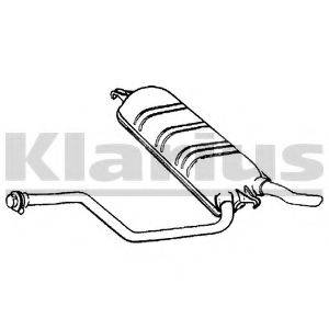 KLARIUS MZ223Q Глушник вихлопних газів кінцевий