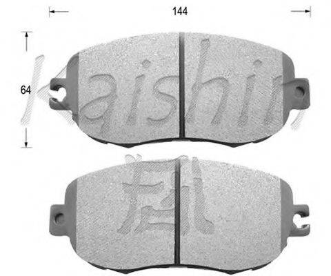 KAISHIN D2129 Комплект гальмівних колодок, дискове гальмо