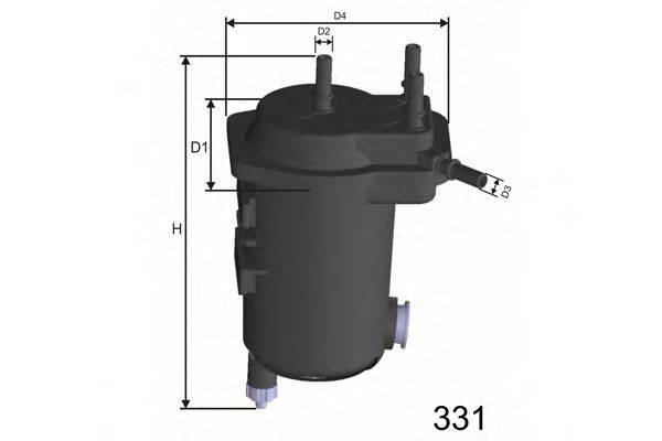 MISFAT F122A Паливний фільтр