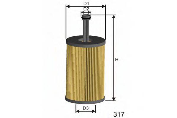 MISFAT LM559 Масляний фільтр