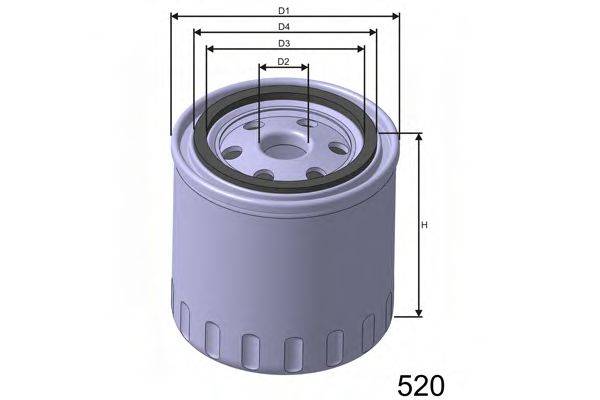 MISFAT Z168 Масляний фільтр