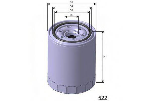 MISFAT Z264 Масляний фільтр