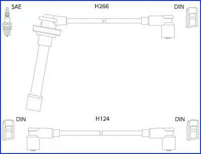 HITACHI 134522 Комплект дротів запалювання
