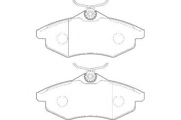 WAGNER WBP23407A Комплект гальмівних колодок, дискове гальмо