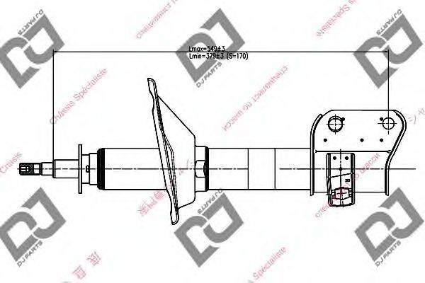 DJ PARTS DS1453GS Амортизатор