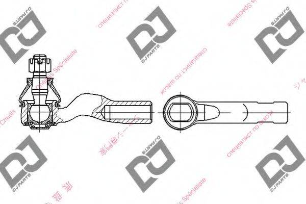 DJ PARTS DE1287 Наконечник поперечної кермової тяги