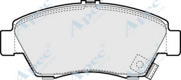 APEC BRAKING PAD815 Комплект гальмівних колодок, дискове гальмо