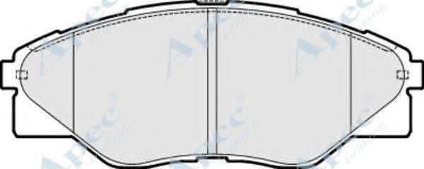APEC BRAKING PAD1839 Комплект гальмівних колодок, дискове гальмо