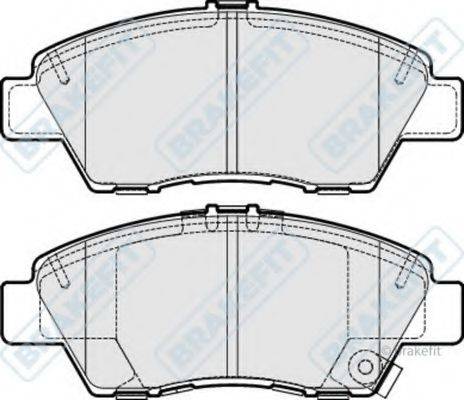 APEC BRAKING PD3252 Комплект гальмівних колодок, дискове гальмо