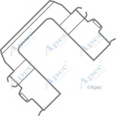 APEC BRAKING KIT523 Комплектуючі, гальмівні колодки