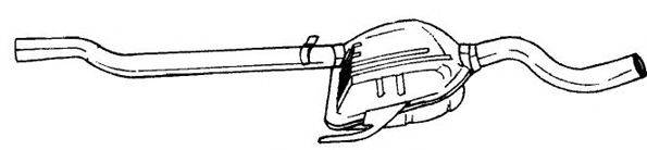 SIGAM 12455 Середній глушник вихлопних газів