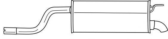 SIGAM 13697 Глушник вихлопних газів кінцевий