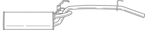 SIGAM 21621 Глушник вихлопних газів кінцевий