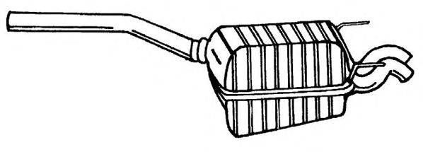 SIGAM 35668 Глушник вихлопних газів кінцевий