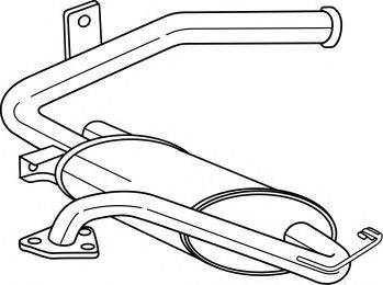 SIGAM 37699 Глушник вихлопних газів кінцевий
