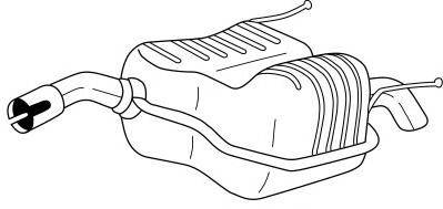 ERNST 43229 Глушник вихлопних газів кінцевий