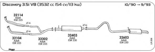 SIGAM LR009 Система випуску ОГ