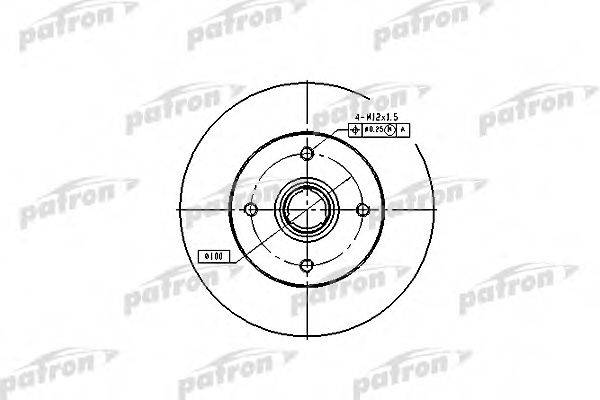 PATRON PBD1529 гальмівний диск