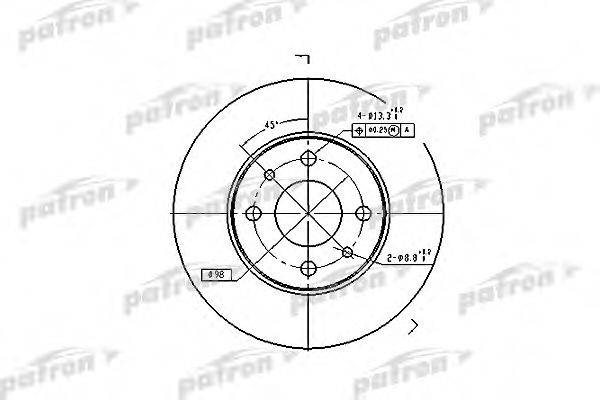 PATRON PBD1745 гальмівний диск