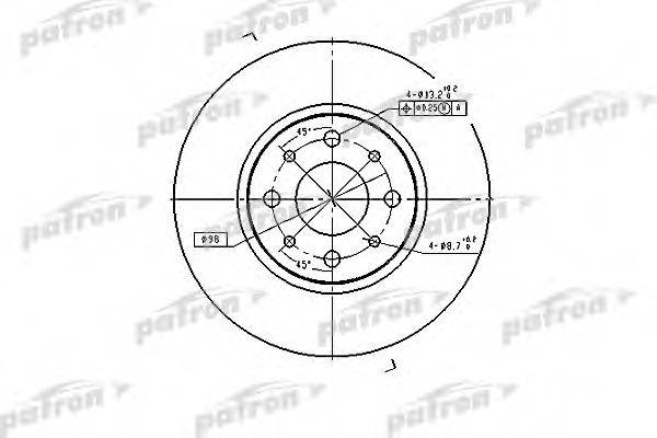 PATRON PBD2686 гальмівний диск