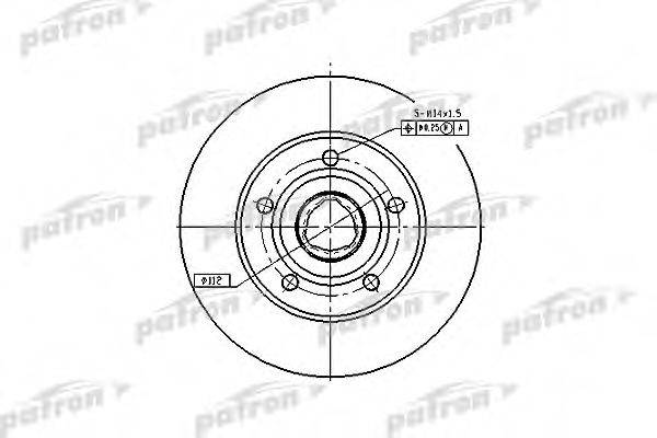 PATRON PBD2771 гальмівний диск