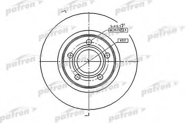 PATRON PBD2806 гальмівний диск