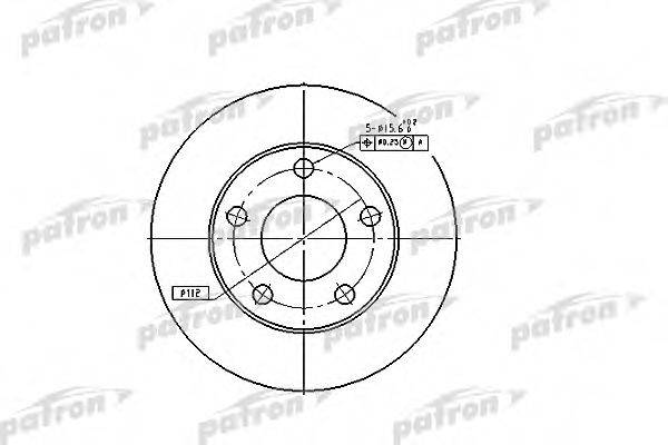 PATRON PBD4026 гальмівний диск