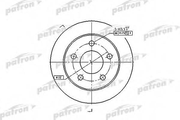 PATRON PBD4038 гальмівний диск