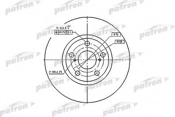 PATRON PBD4046 гальмівний диск