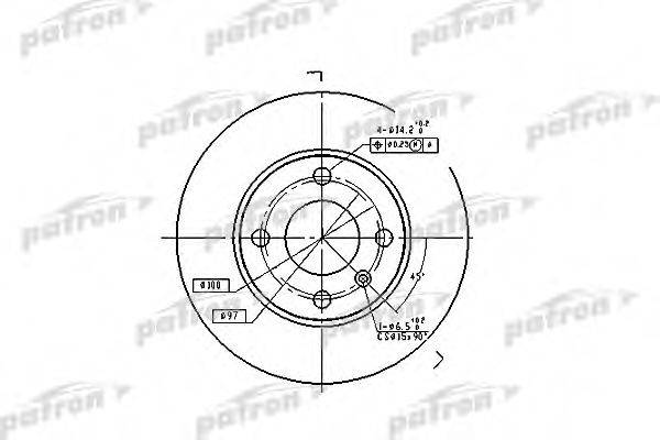 PATRON PBD4050 гальмівний диск