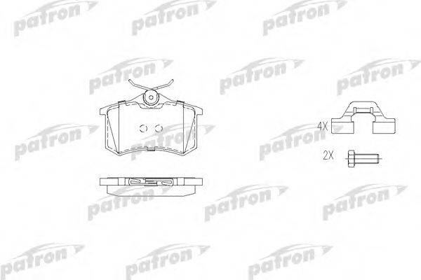 PATRON PBP541 Комплект гальмівних колодок, дискове гальмо