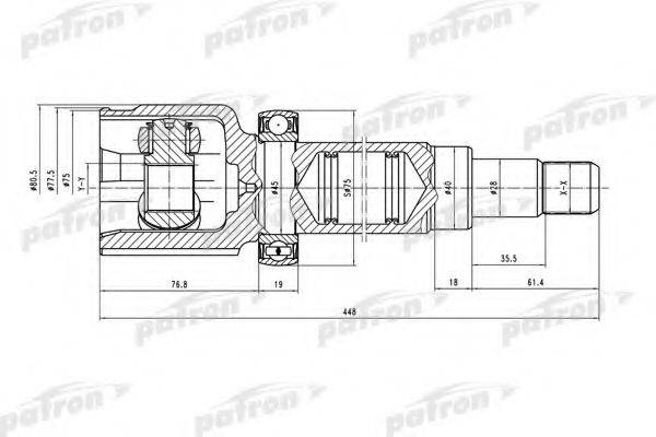 FORD 1349157 Шарнірний комплект, приводний вал