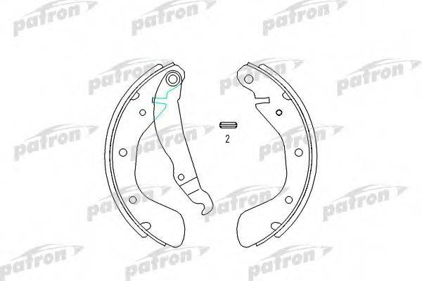 PATRON PSP334 Комплект гальмівних колодок