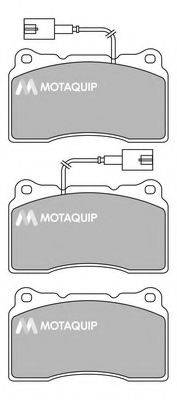 MOTAQUIP LVXL1675 Комплект гальмівних колодок, дискове гальмо