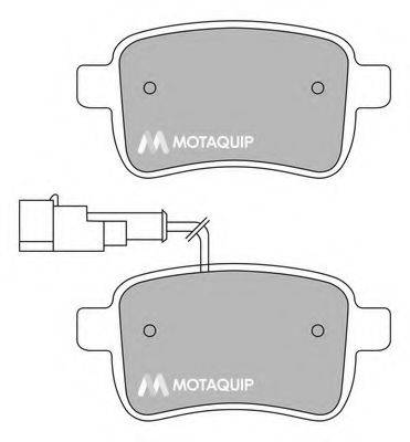 MOTAQUIP LVXL1676 Комплект гальмівних колодок, дискове гальмо