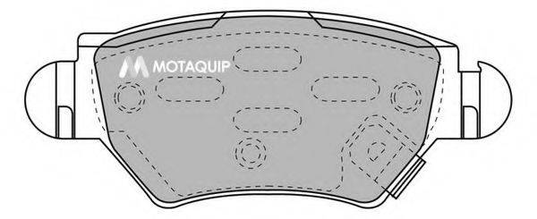 MOTAQUIP LVXL1113 Комплект гальмівних колодок, дискове гальмо