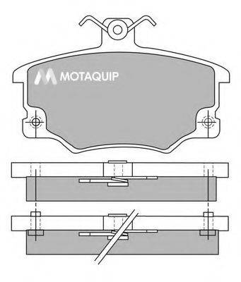 MOTAQUIP LVXL390 Комплект гальмівних колодок, дискове гальмо