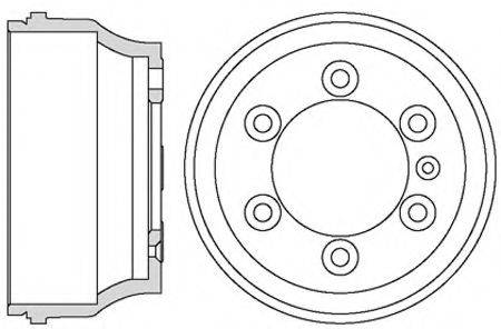 LUCAS DB4042 Гальмівний барабан