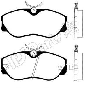 IPS PARTS IBD1140 Комплект гальмівних колодок, дискове гальмо