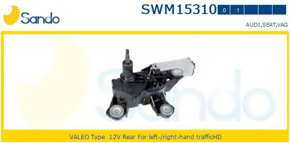 SANDO SWM153101 Двигун склоочисника