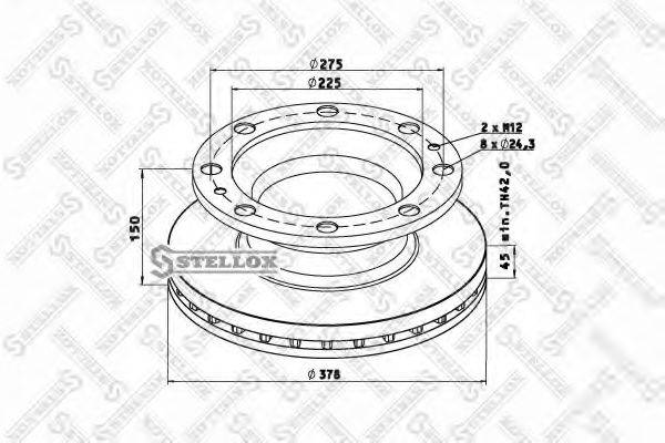 ROCKWELL MBR5079 гальмівний диск