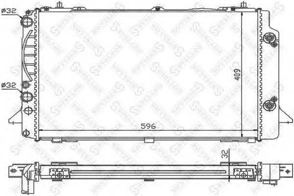 STELLOX 1025540SX Радіатор, охолодження двигуна